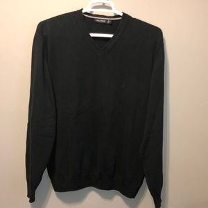 Náutica V neck sweater. Black XL